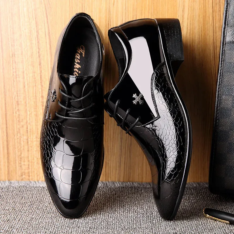 Men's Classic Pointed Toe Oxford Dress Shoes