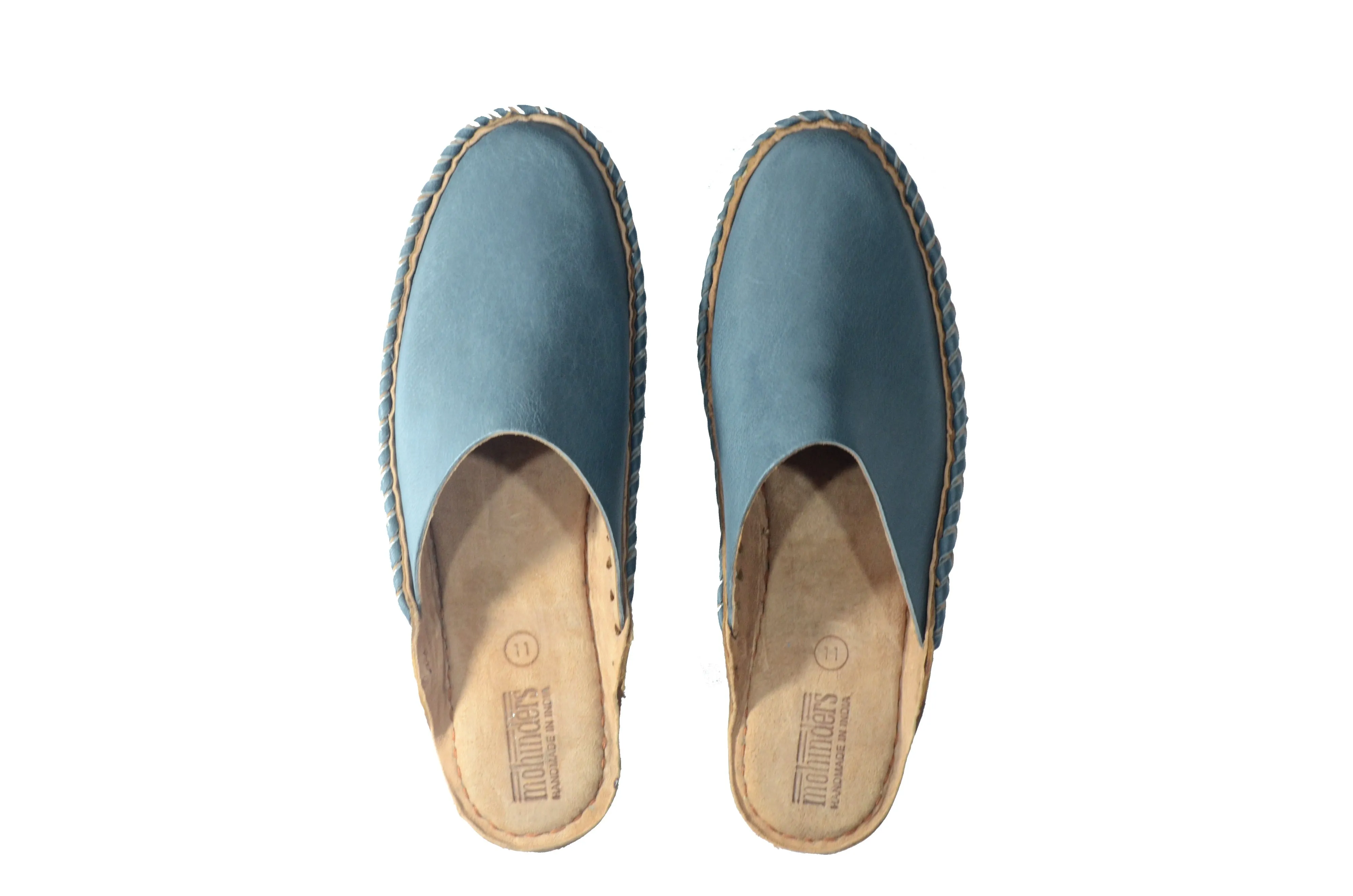Men's Soft Solid City Slide in Blue