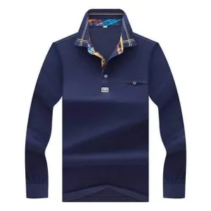 Mens Stylish Printed Collar Golf Shirt