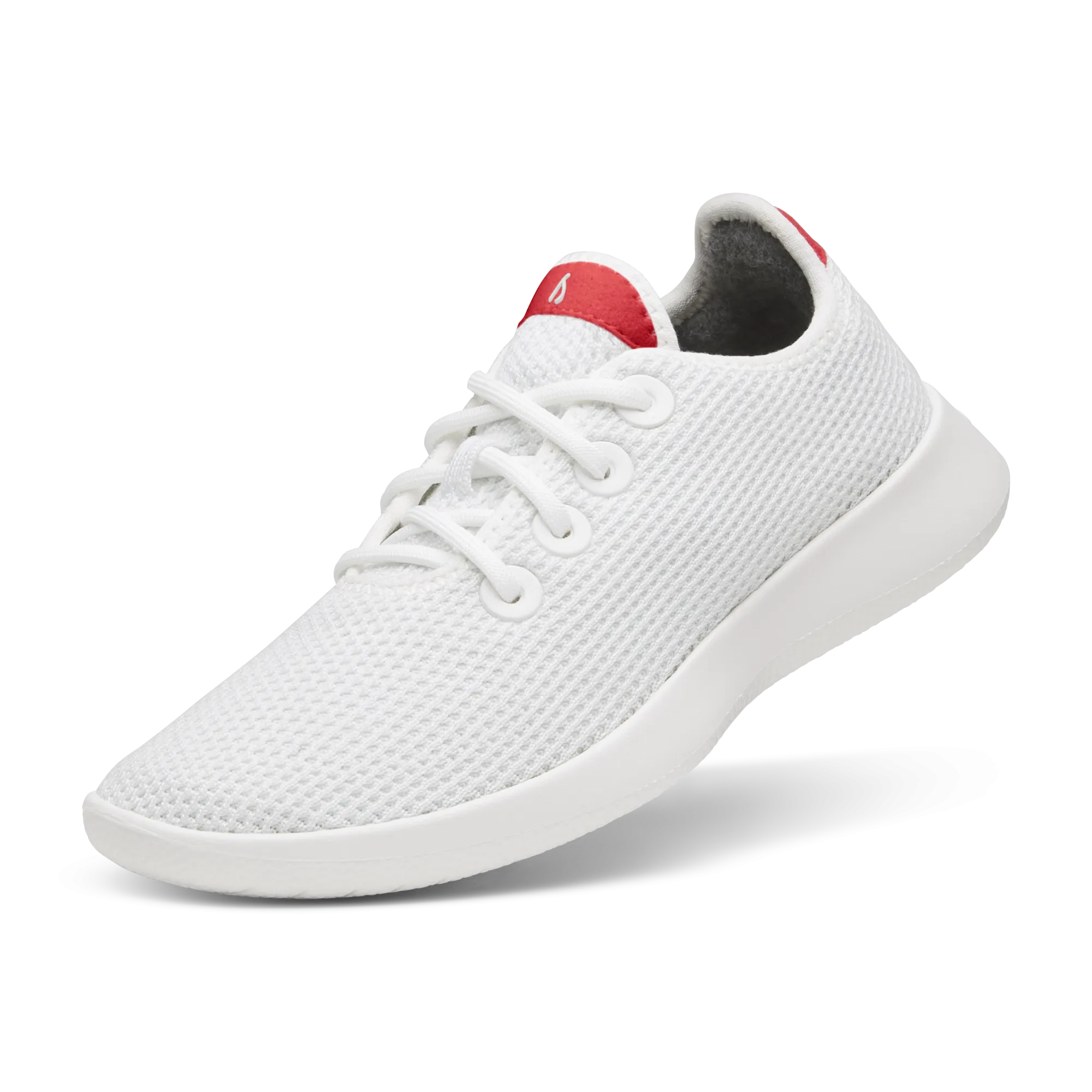Men's Tree Runners - Blizzard/Bold Red (Blizzard Sole)