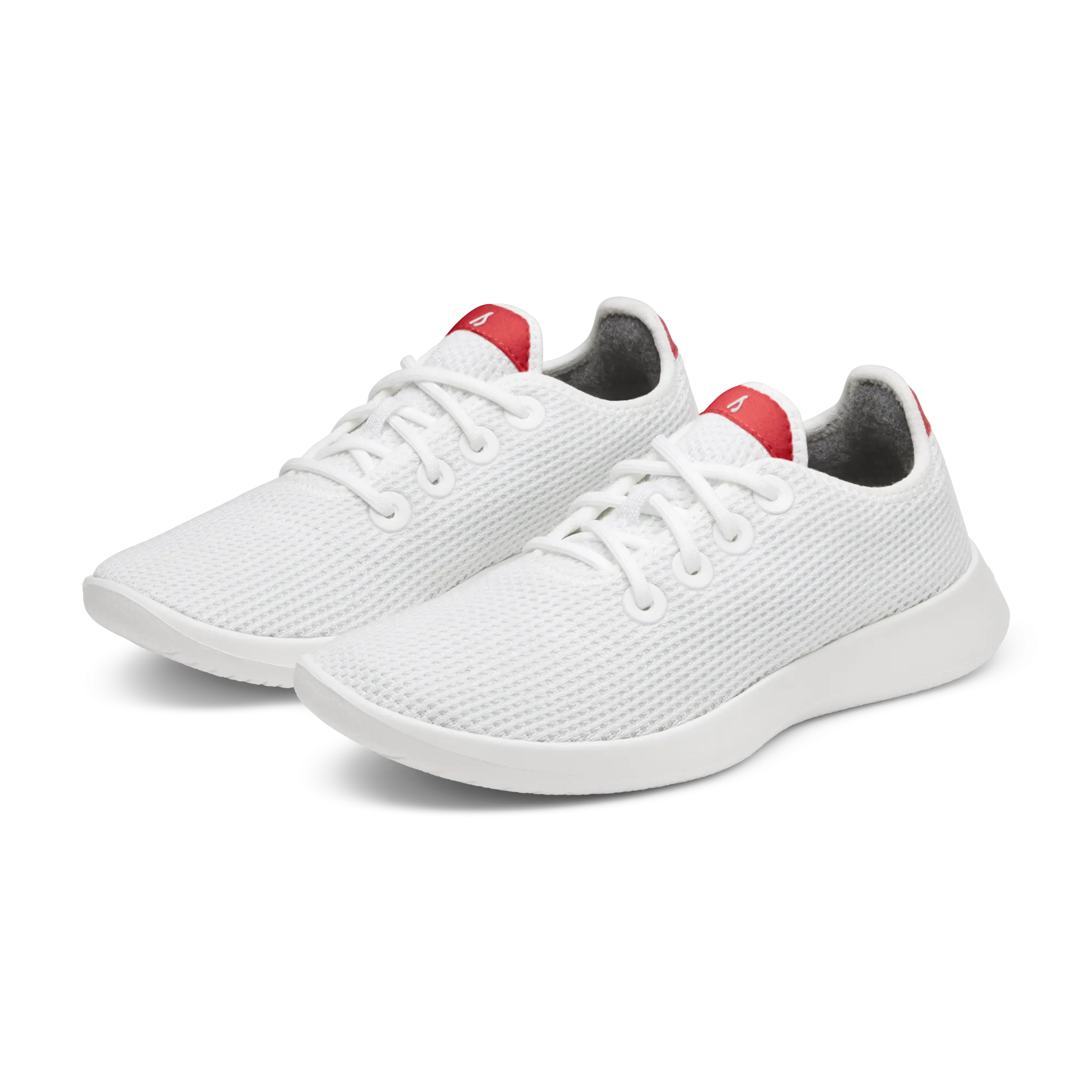 Men's Tree Runners - Blizzard/Bold Red (Blizzard Sole)