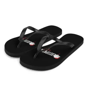 Merry Christmas CONSTIPATED Too Old To Give A Sh Flip-Flops
