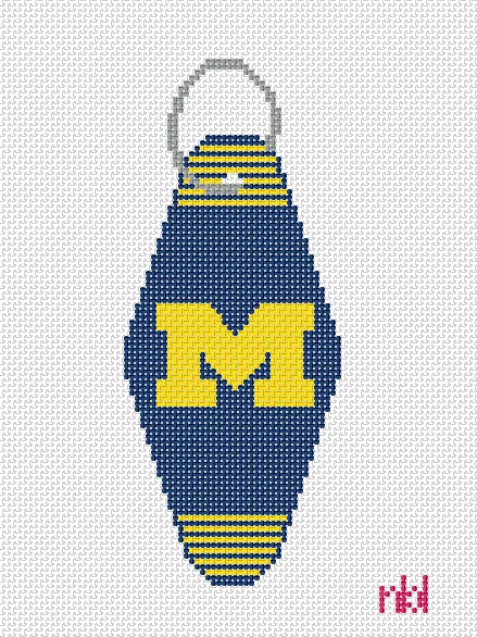 Michigan Vintage Hotel Key Canvas