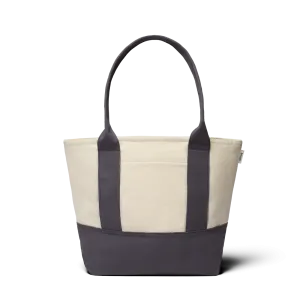 Mini Canvas Tote Bag - Natural White/Natural Grey
