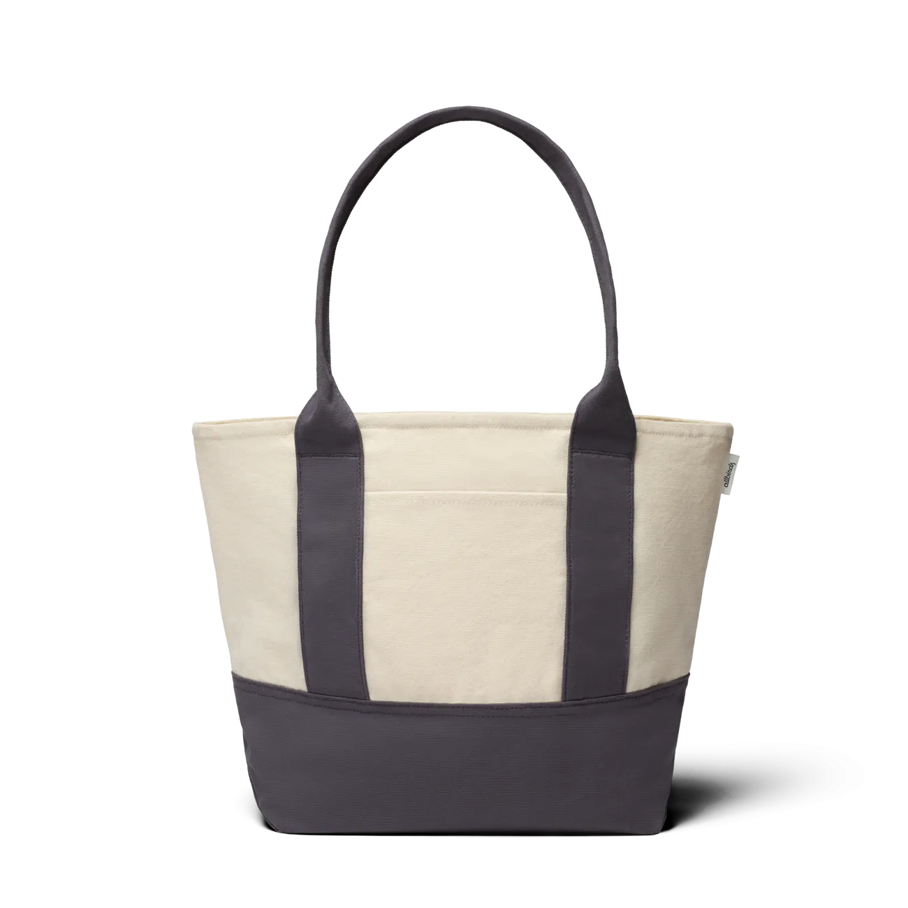Mini Canvas Tote Bag - Natural White/Natural Grey