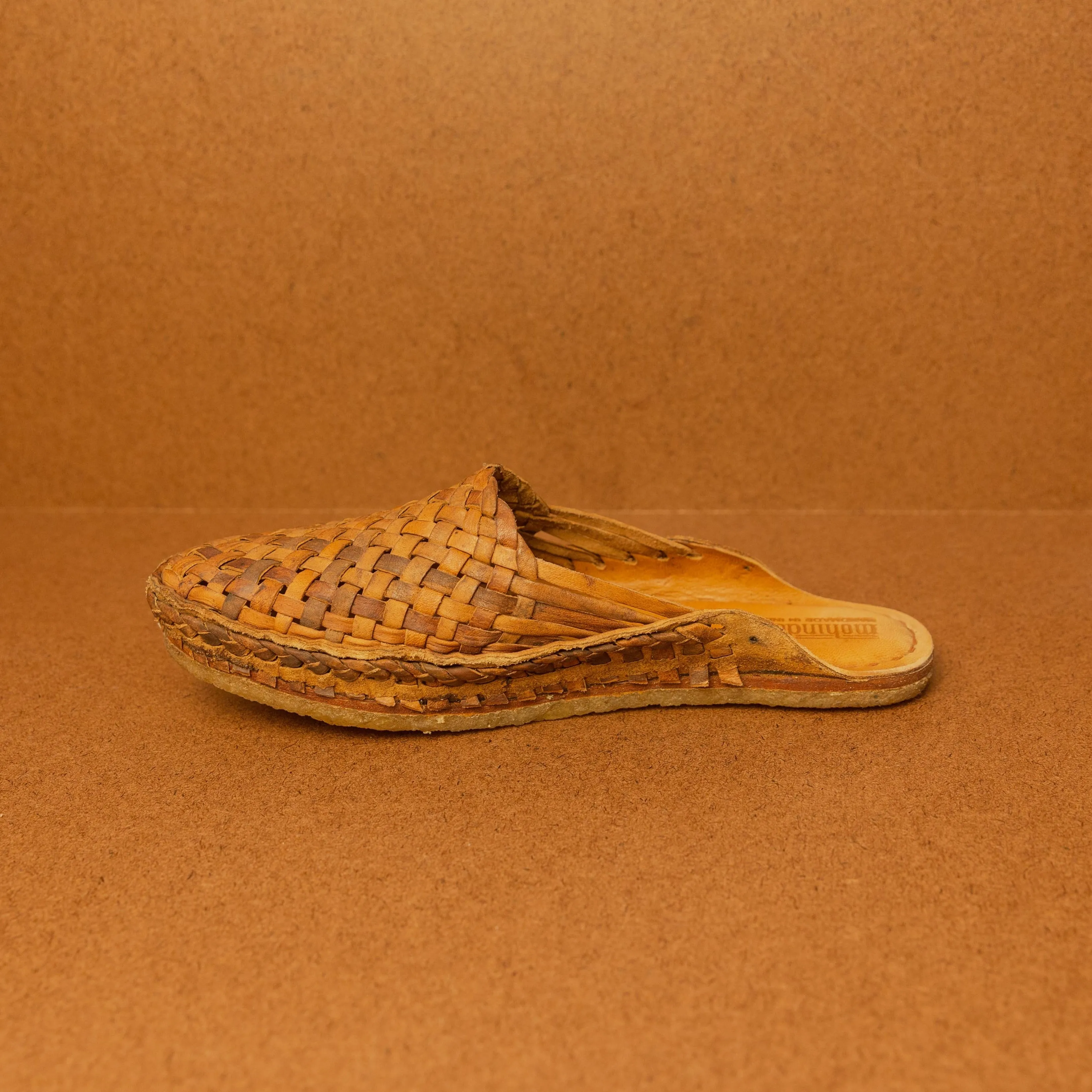 Mohinders Men's Woven City Slippers in Walnut