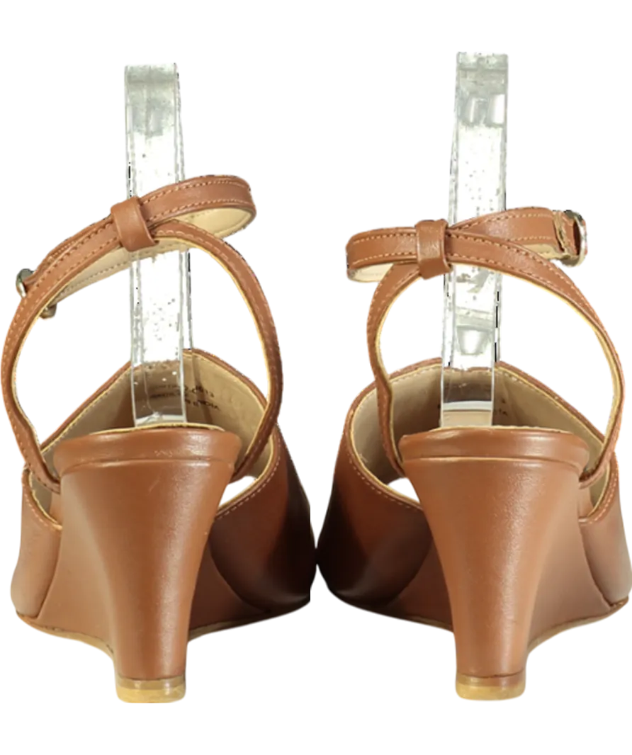 Monsoon Brown Wedge Sandals UK 9 EU 42 👠