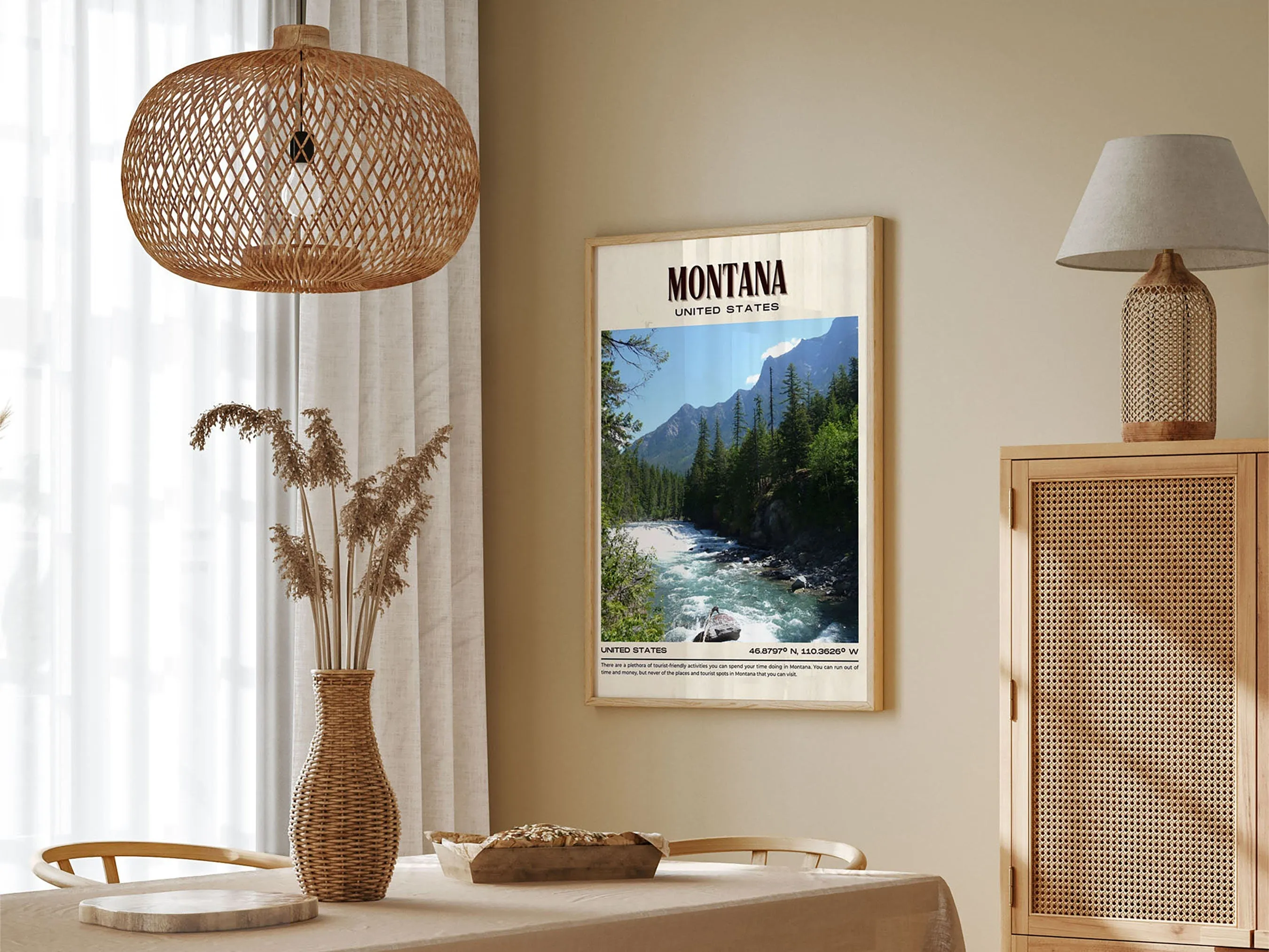 Montana Vintage Wall Art, USA