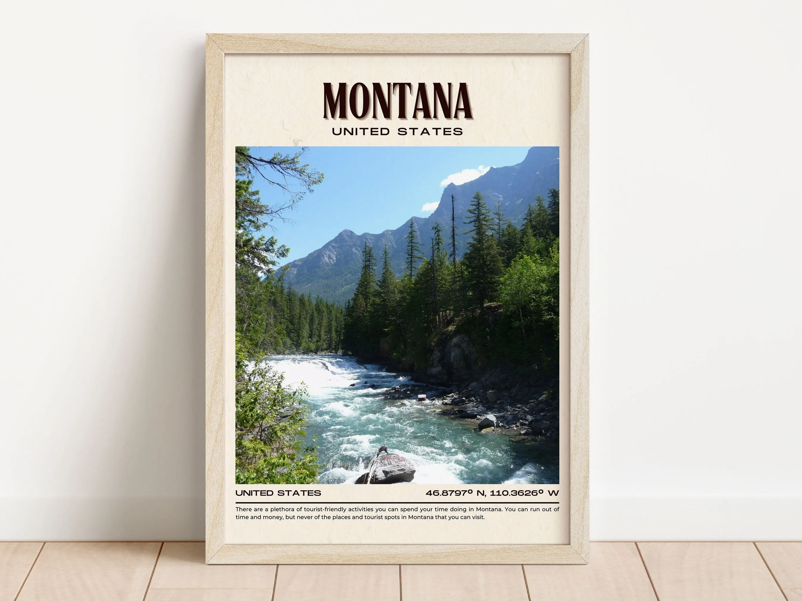 Montana Vintage Wall Art, USA