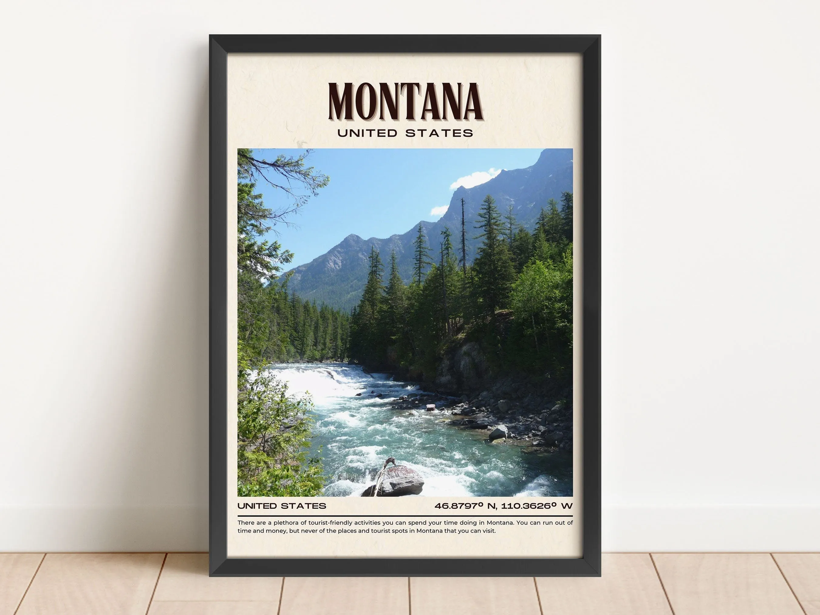 Montana Vintage Wall Art, USA