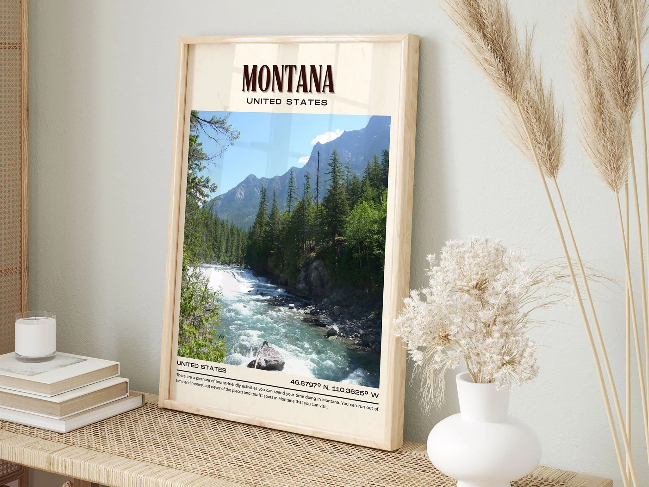 Montana Vintage Wall Art, USA