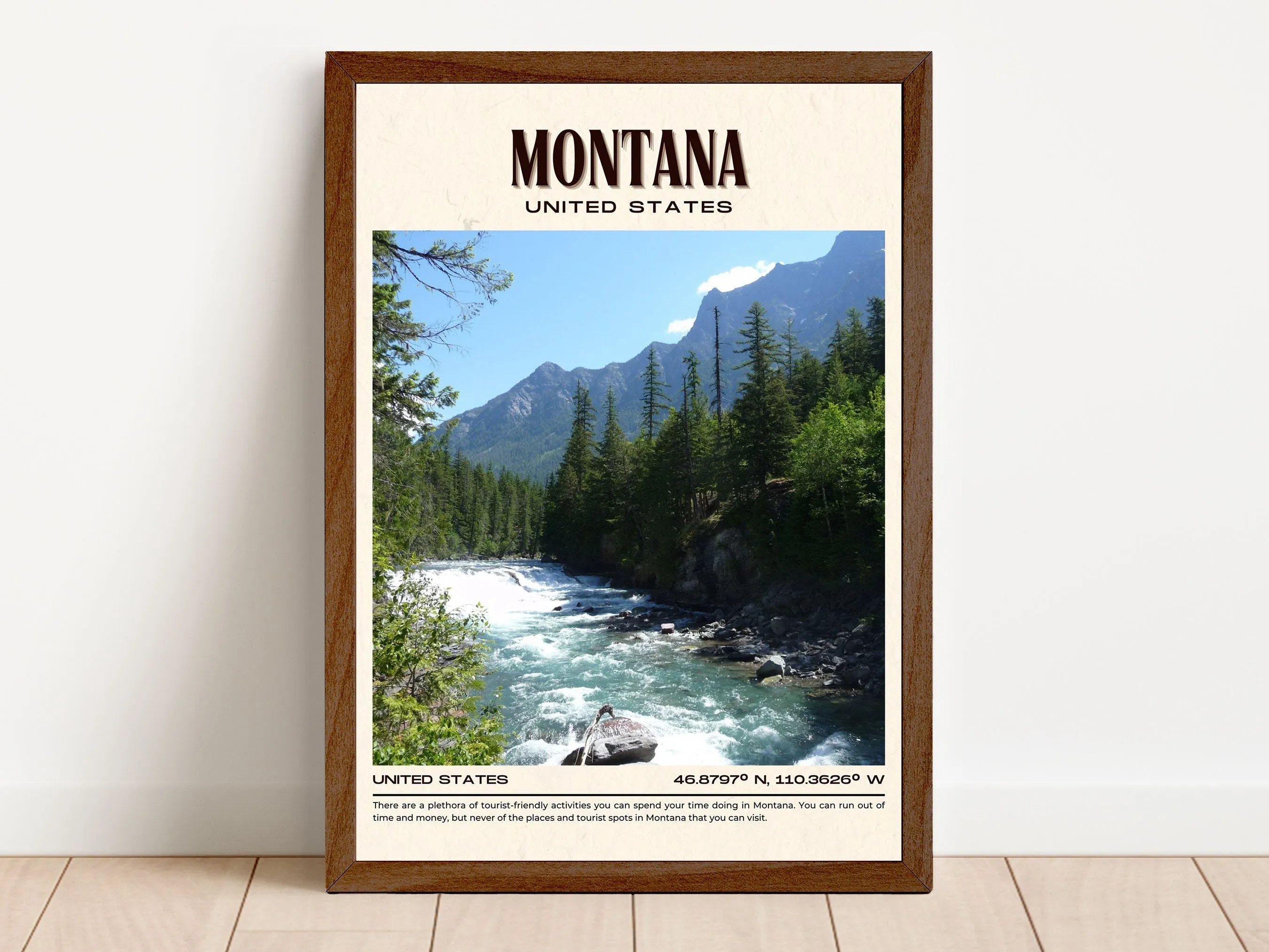 Montana Vintage Wall Art, USA