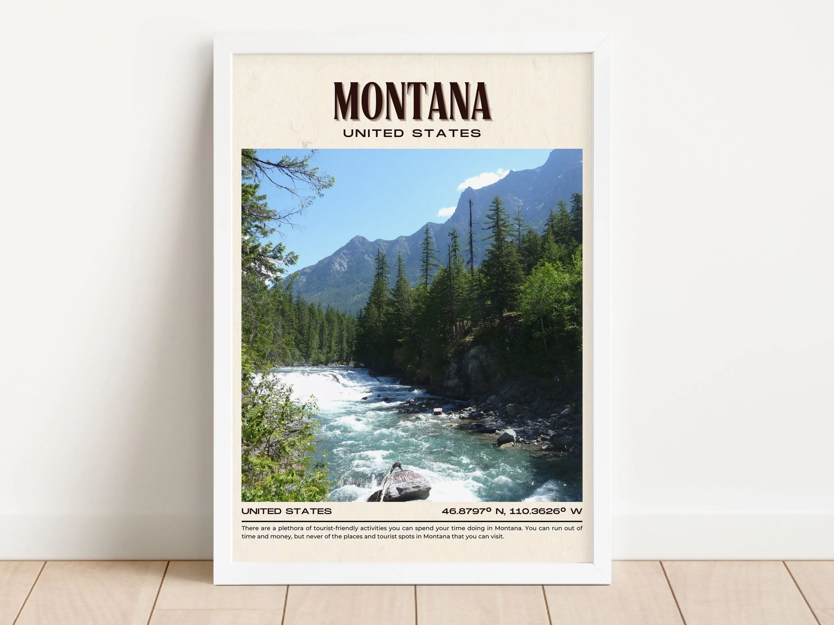Montana Vintage Wall Art, USA