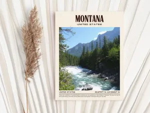 Montana Vintage Wall Art, USA