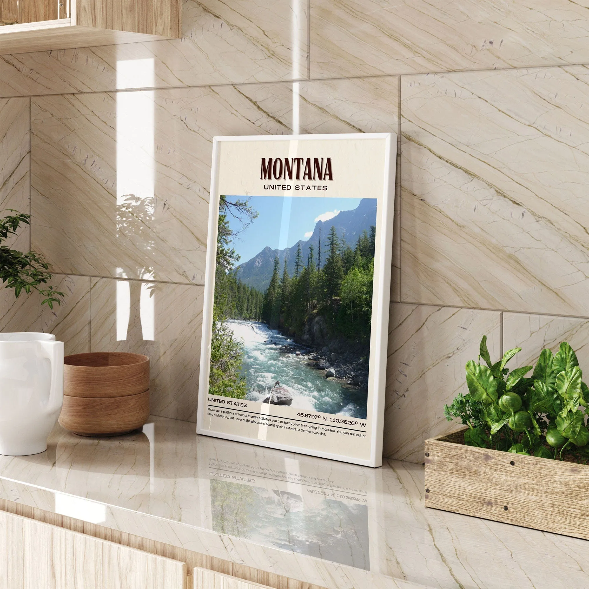Montana Vintage Wall Art, USA