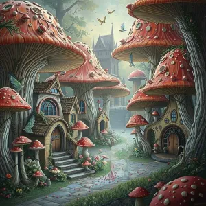 Mushroom Full Moon Reapers AI Enhanced Print Collection Versatile Digital Designed Instant Download Fairycore Cottagecore DIY Craft