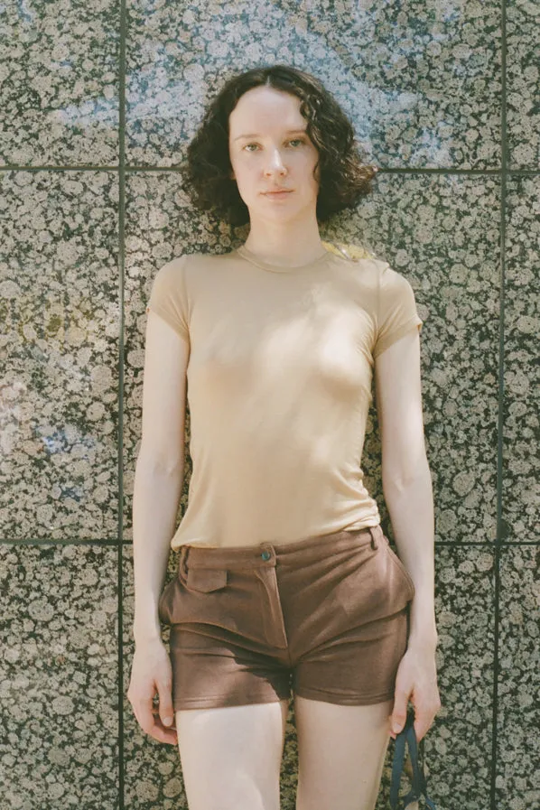NANOU SHORTS, PECAN