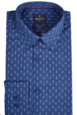 Navy Semi-Formal Gents Shirt