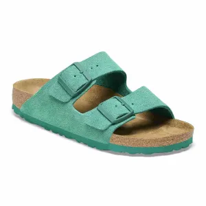 Neo Blue Suede Leather Ease Comfort Slippers with Buckle - Slippers