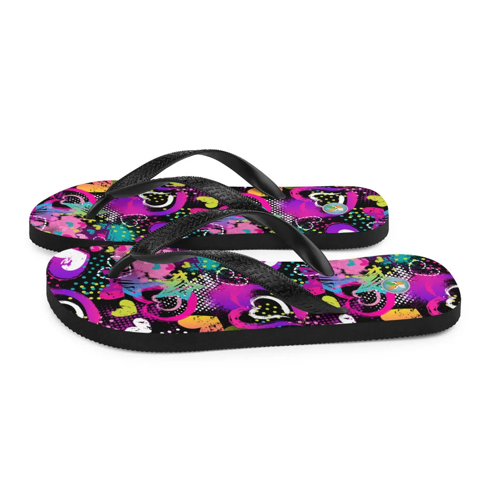 Neon Hearts - Flip-Flops