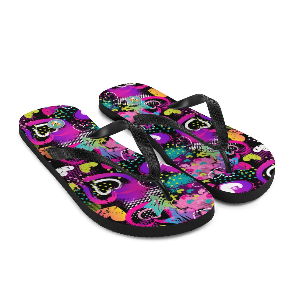 Neon Hearts - Flip-Flops