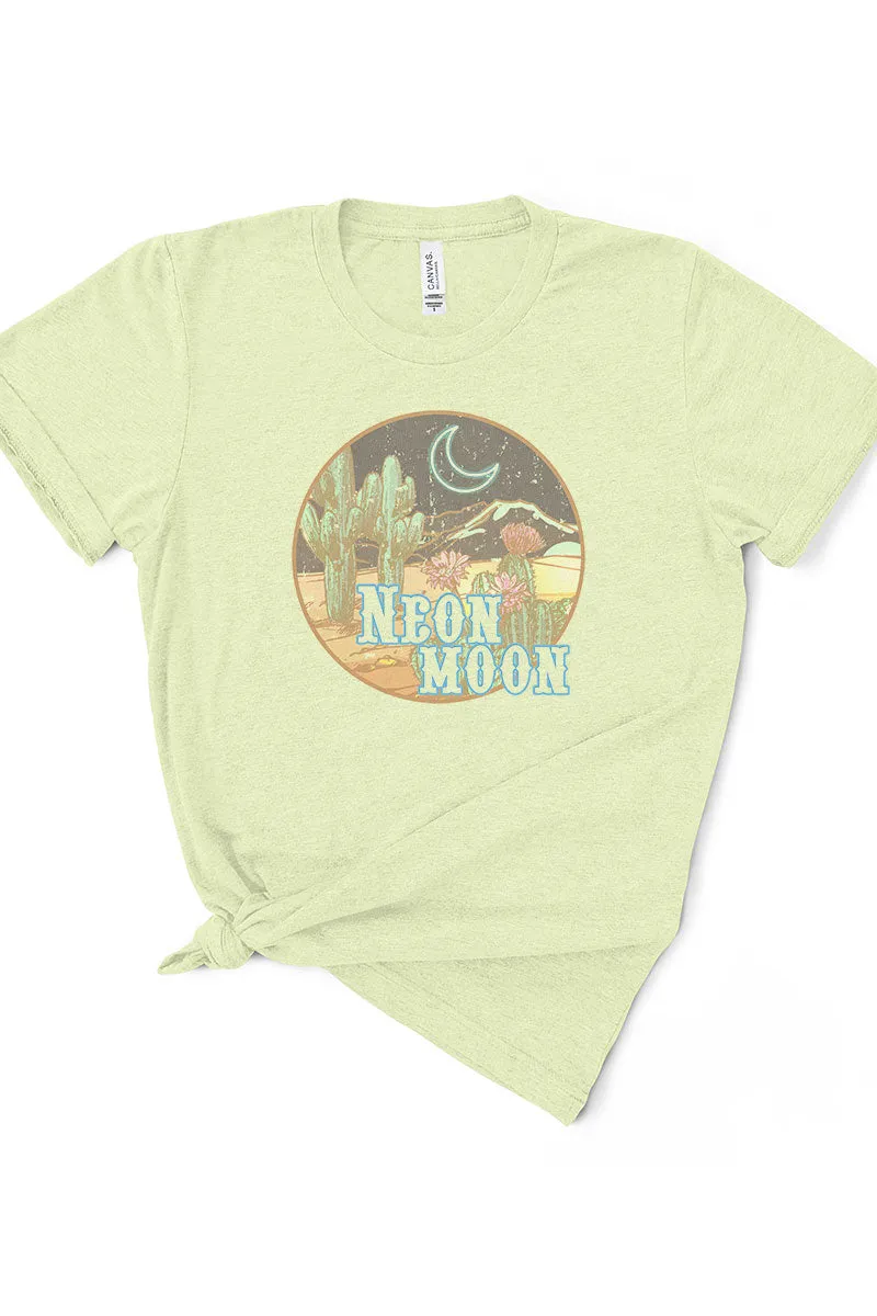 Neon Moon Tri-Blend Short Sleeve Tee
