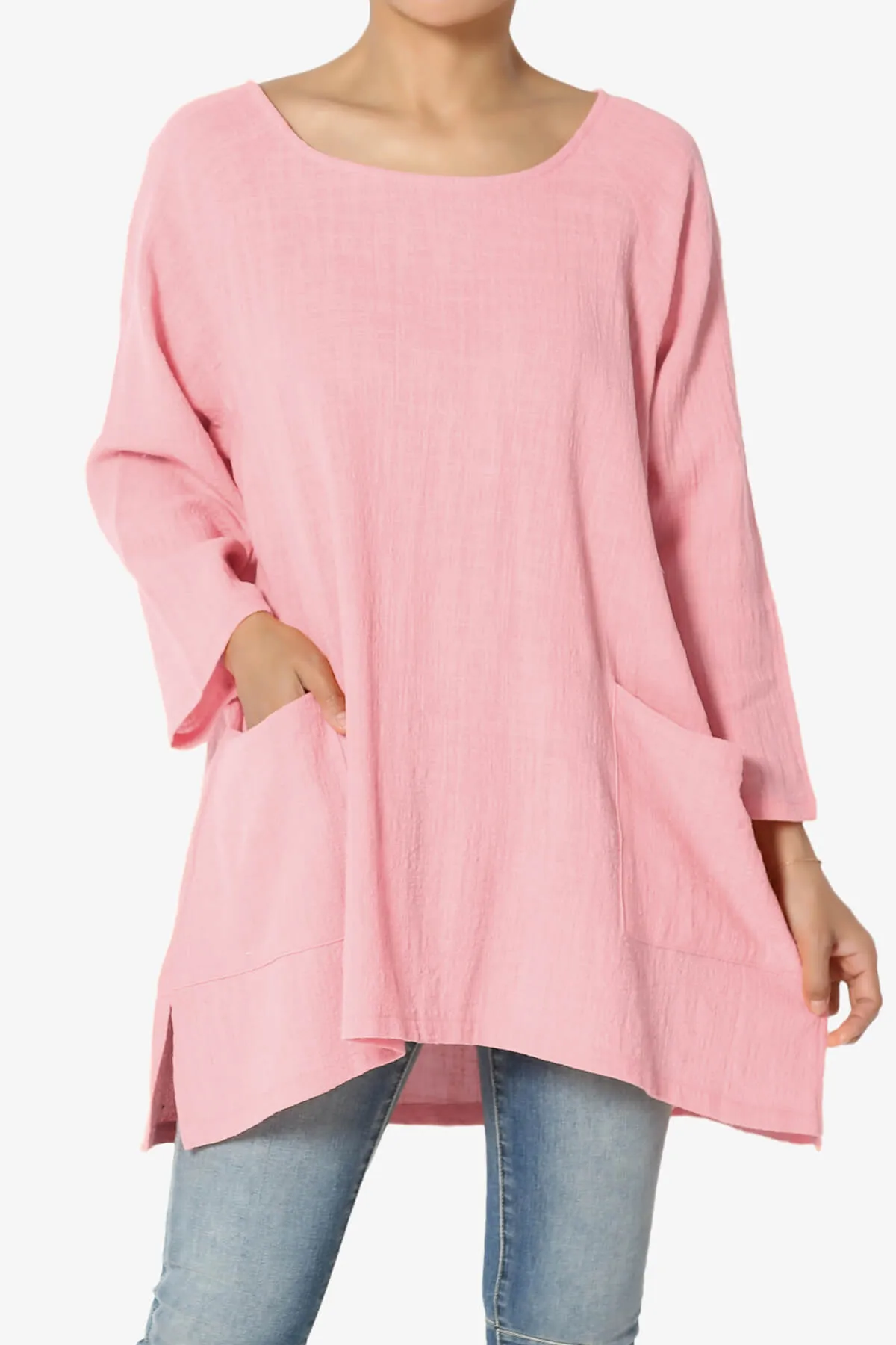 Nesta Gauze Pocket Cover Up Top
