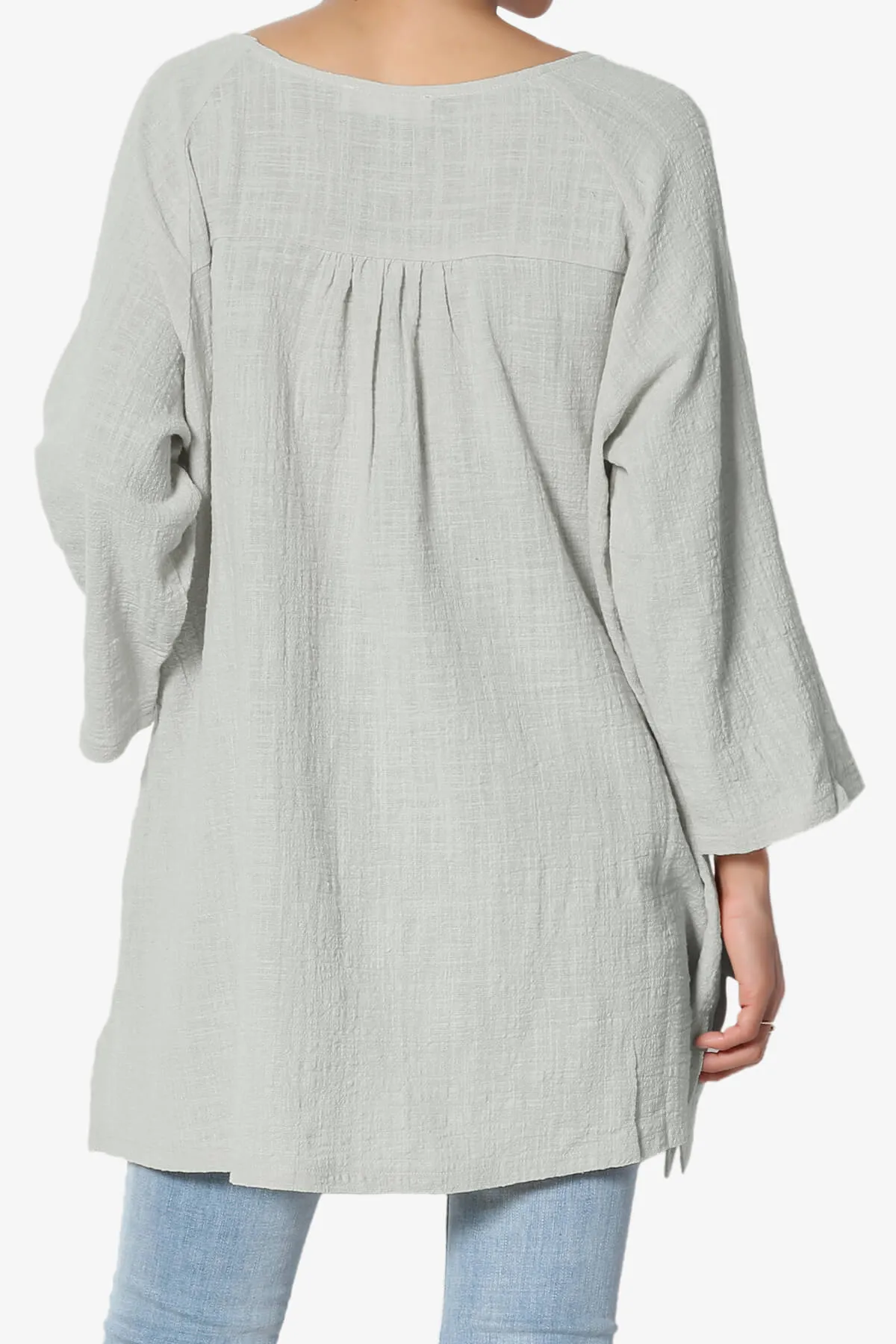 Nesta Gauze Pocket Cover Up Top