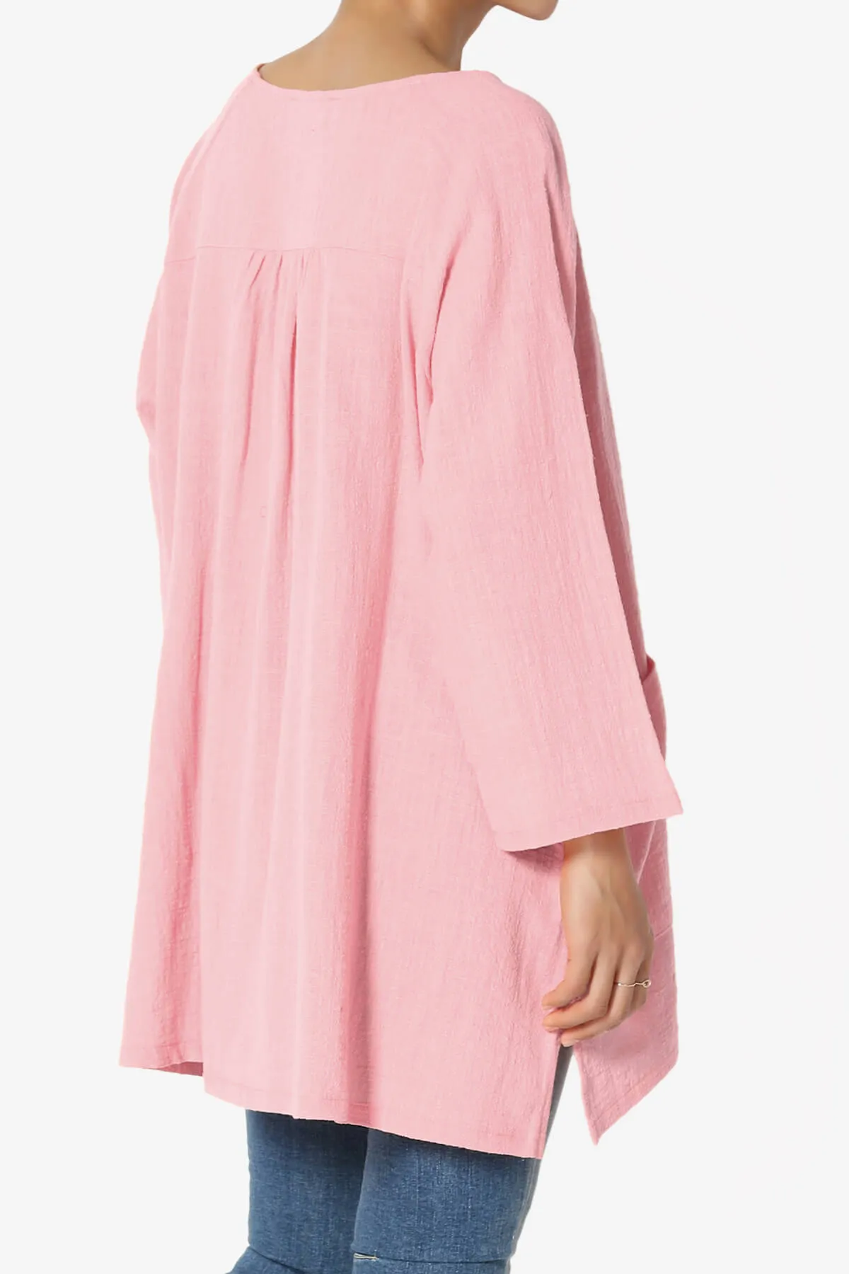 Nesta Gauze Pocket Cover Up Top