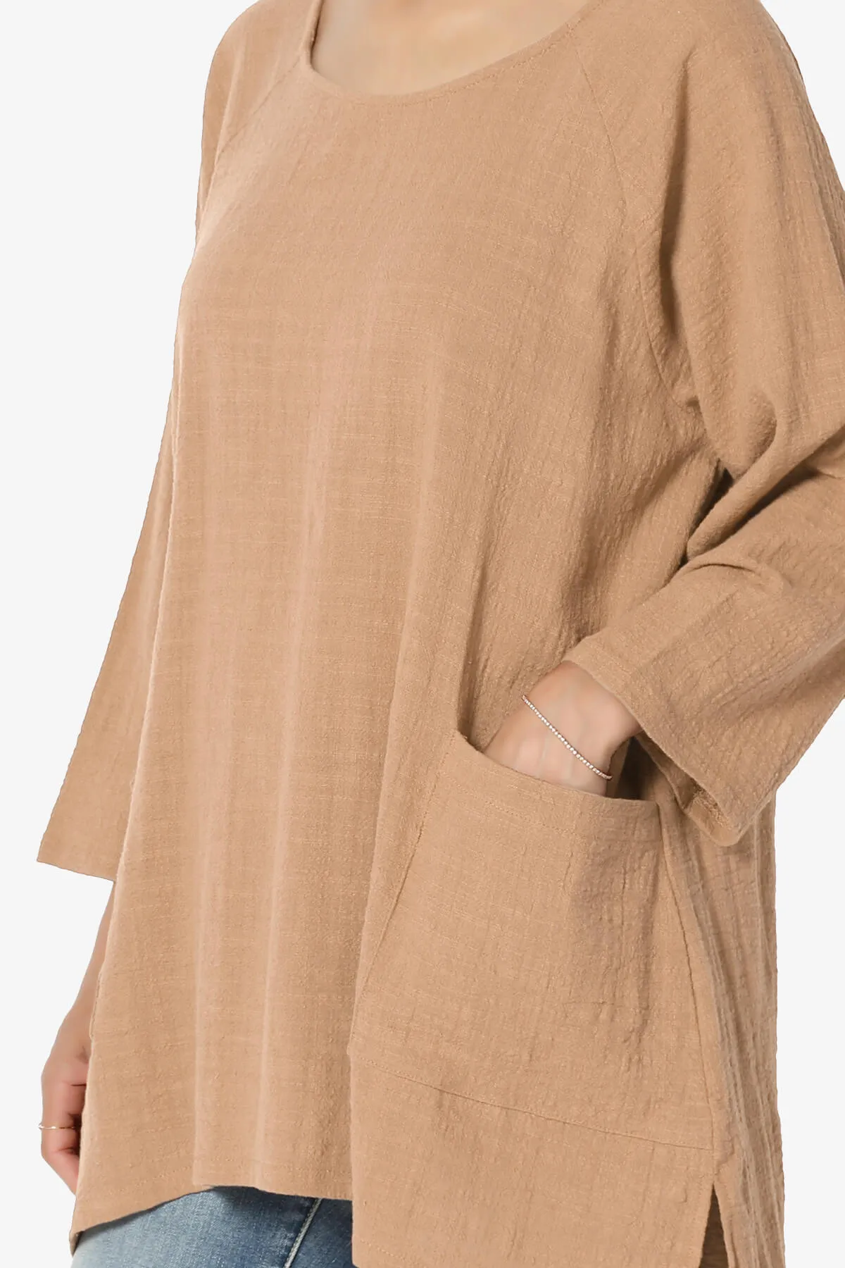 Nesta Gauze Pocket Cover Up Top