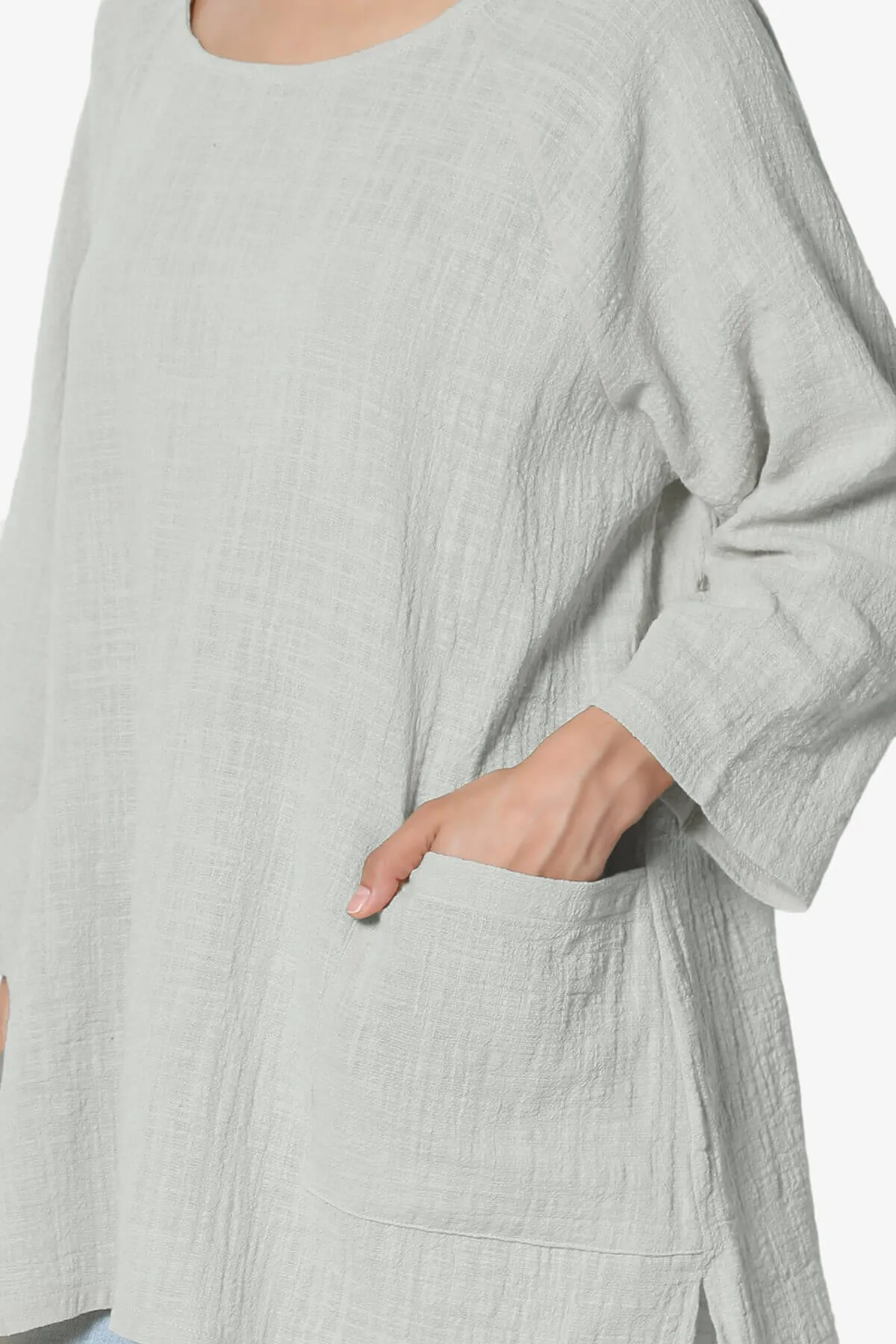 Nesta Gauze Pocket Cover Up Top