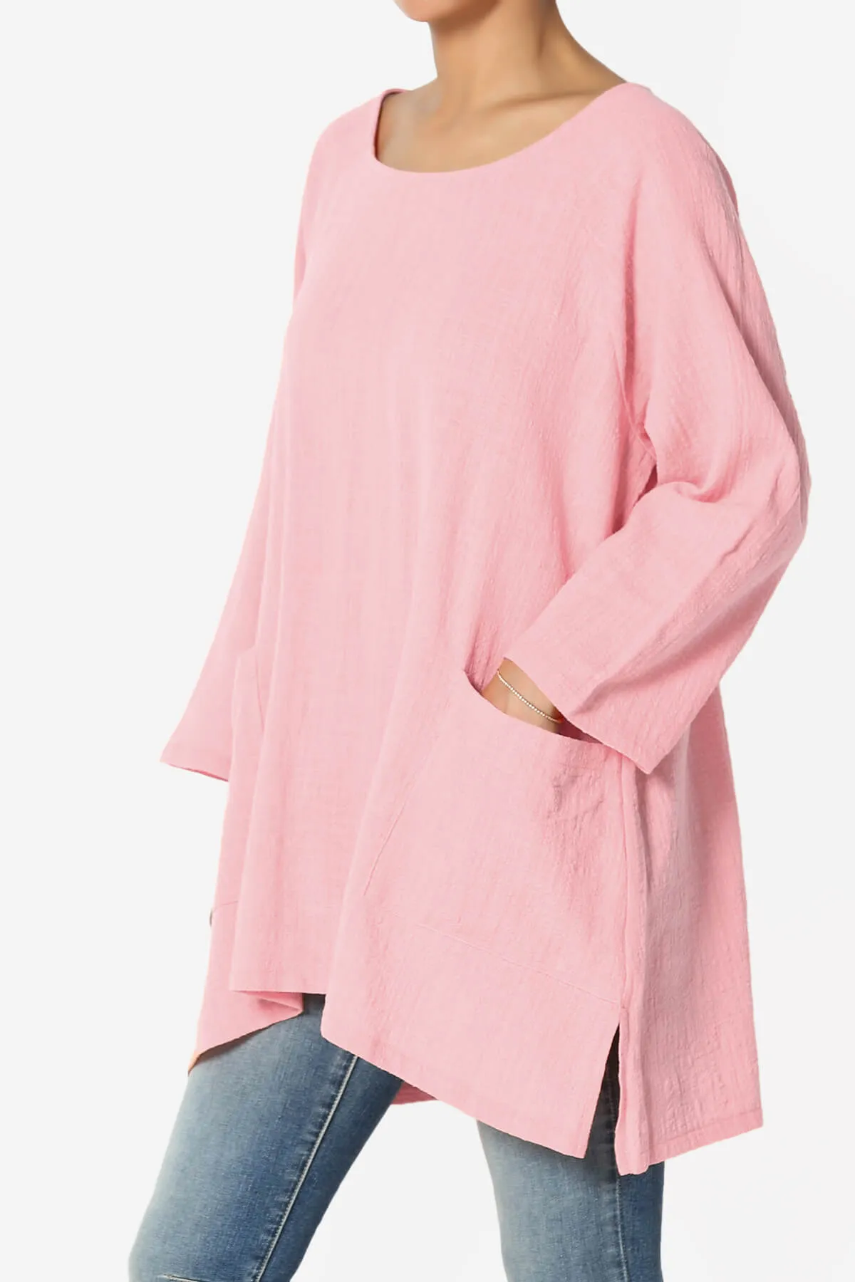 Nesta Gauze Pocket Cover Up Top