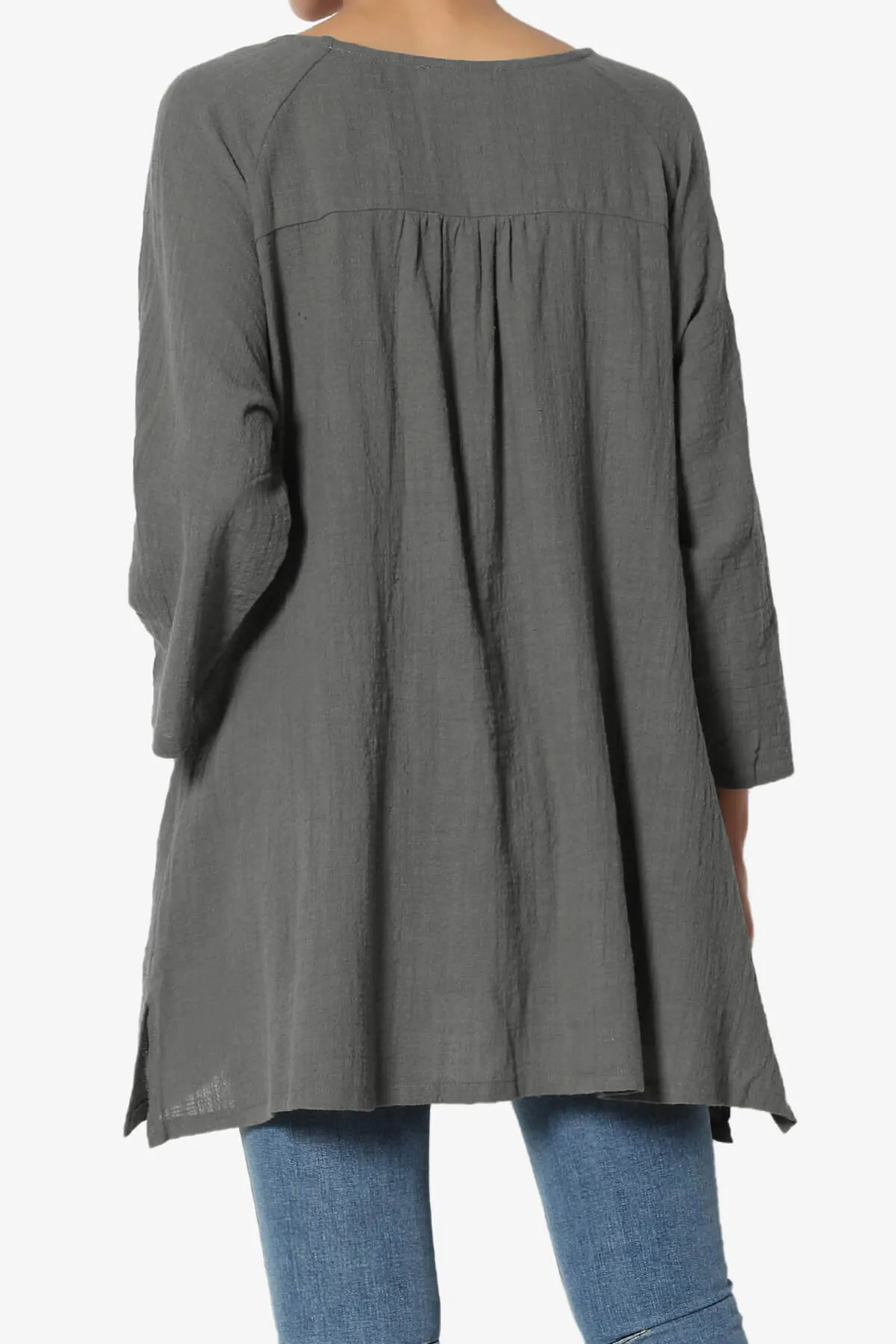 Nesta Gauze Pocket Cover Up Top