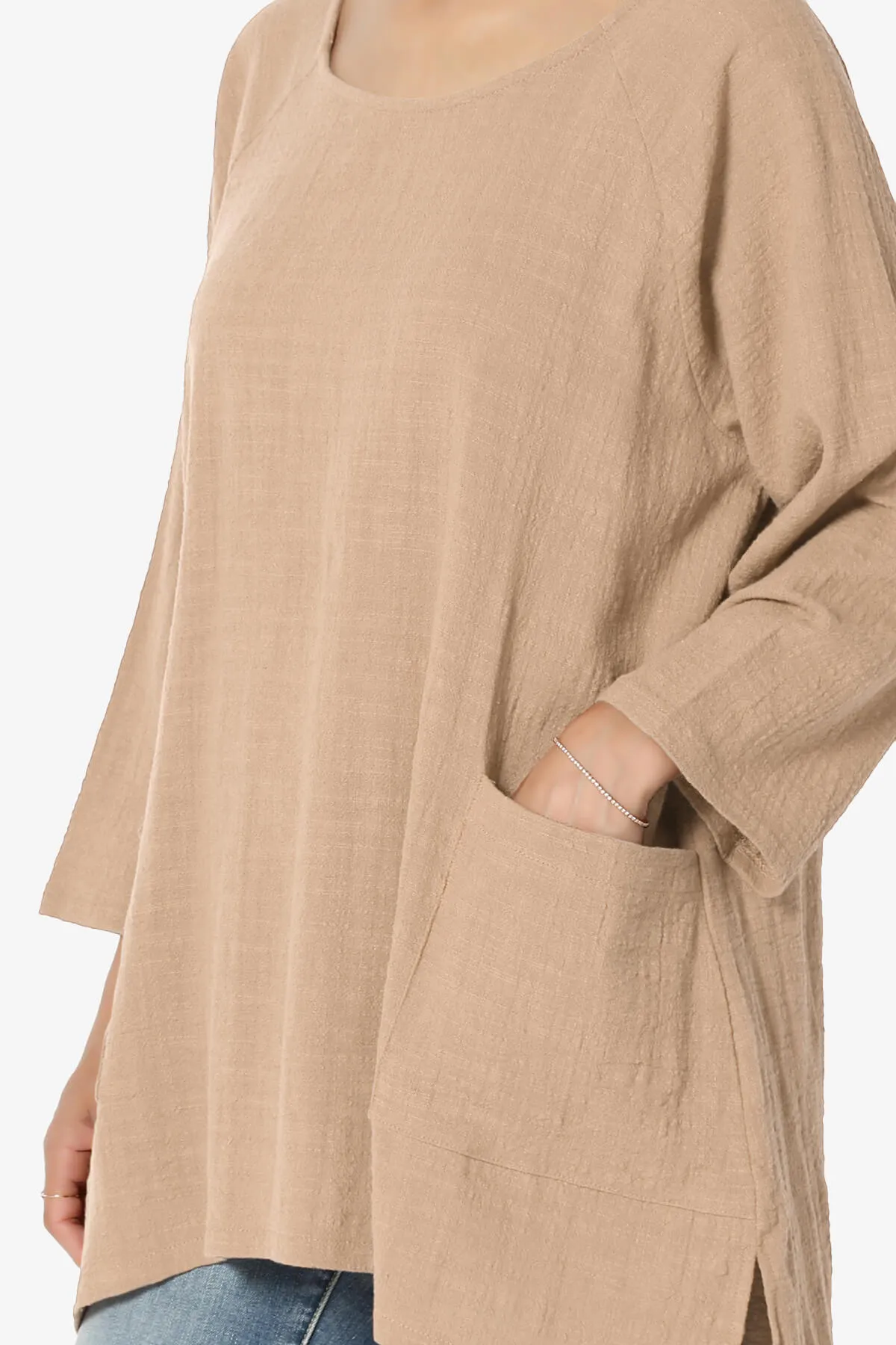 Nesta Gauze Pocket Cover Up Top