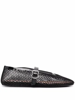 Net ballet flats