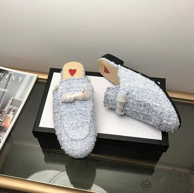 New Chaussures luxe casual shoes women designer slides,Smoking Slipper,Leather star slippers,fashion luxe designer slides