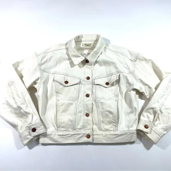 New Madewell The Trucker Jean Jacket Vintage Canvas