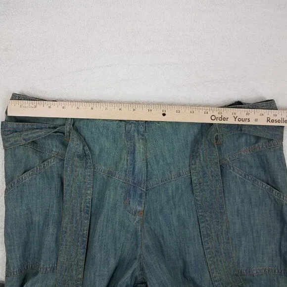NEW Vintage Jeanology Collection18 Lightweight Belted Jeans Pants 90s