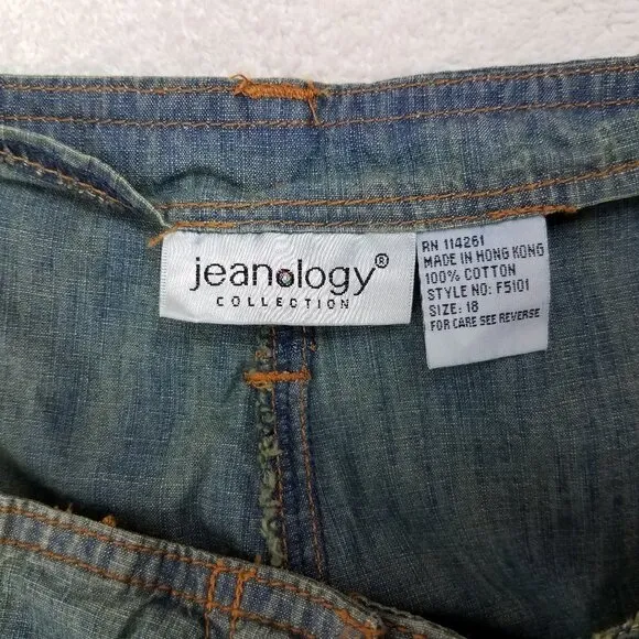 NEW Vintage Jeanology Collection18 Lightweight Belted Jeans Pants 90s