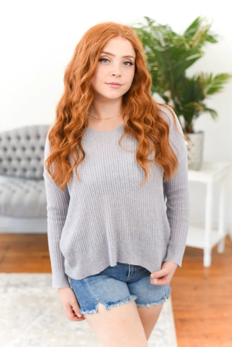 Nicolette Open-Knit Sweater FINAL SALE