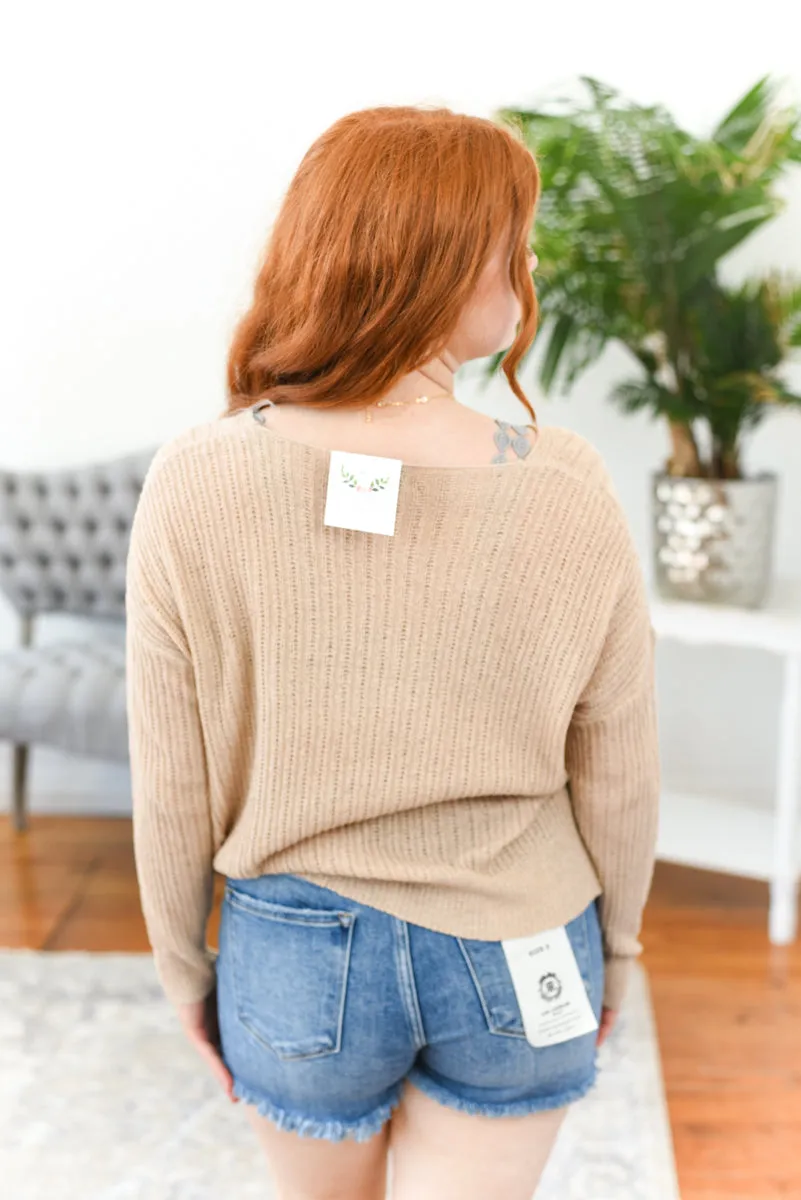 Nicolette Open-Knit Sweater FINAL SALE