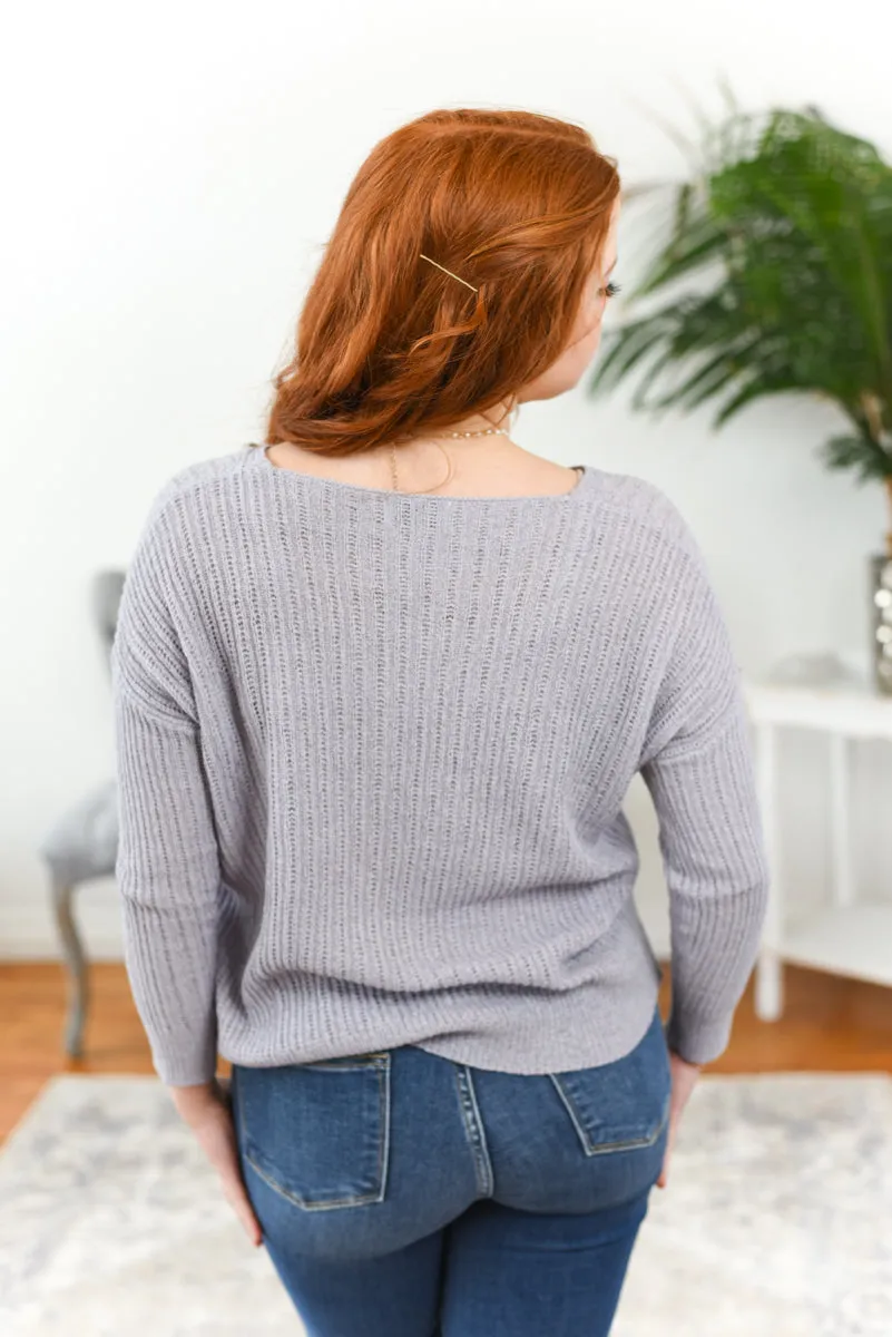 Nicolette Open-Knit Sweater FINAL SALE