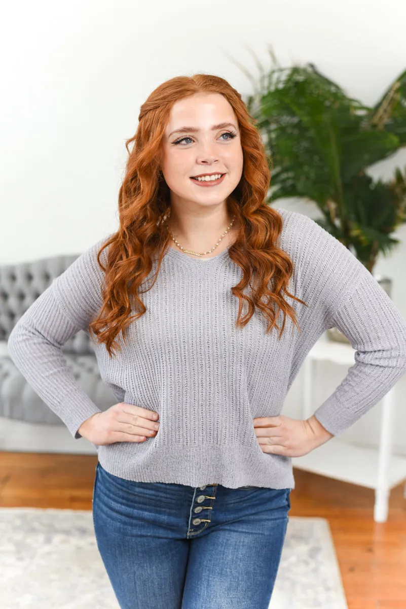 Nicolette Open-Knit Sweater FINAL SALE
