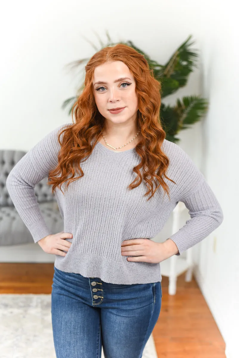 Nicolette Open-Knit Sweater FINAL SALE