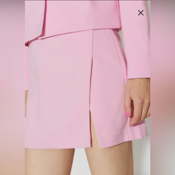 Nordstrom pink Billie side vent miniskirt beach summer party event NWT M XL