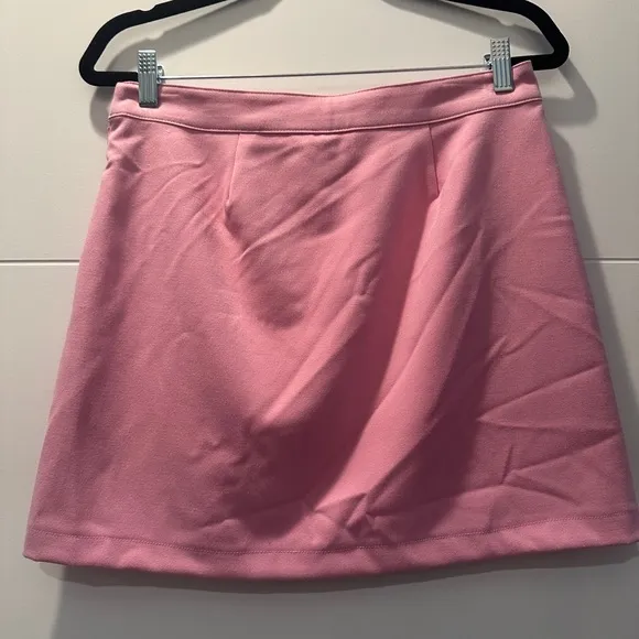 Nordstrom pink Billie side vent miniskirt beach summer party event NWT M XL