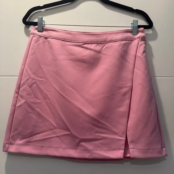 Nordstrom pink Billie side vent miniskirt beach summer party event NWT M XL
