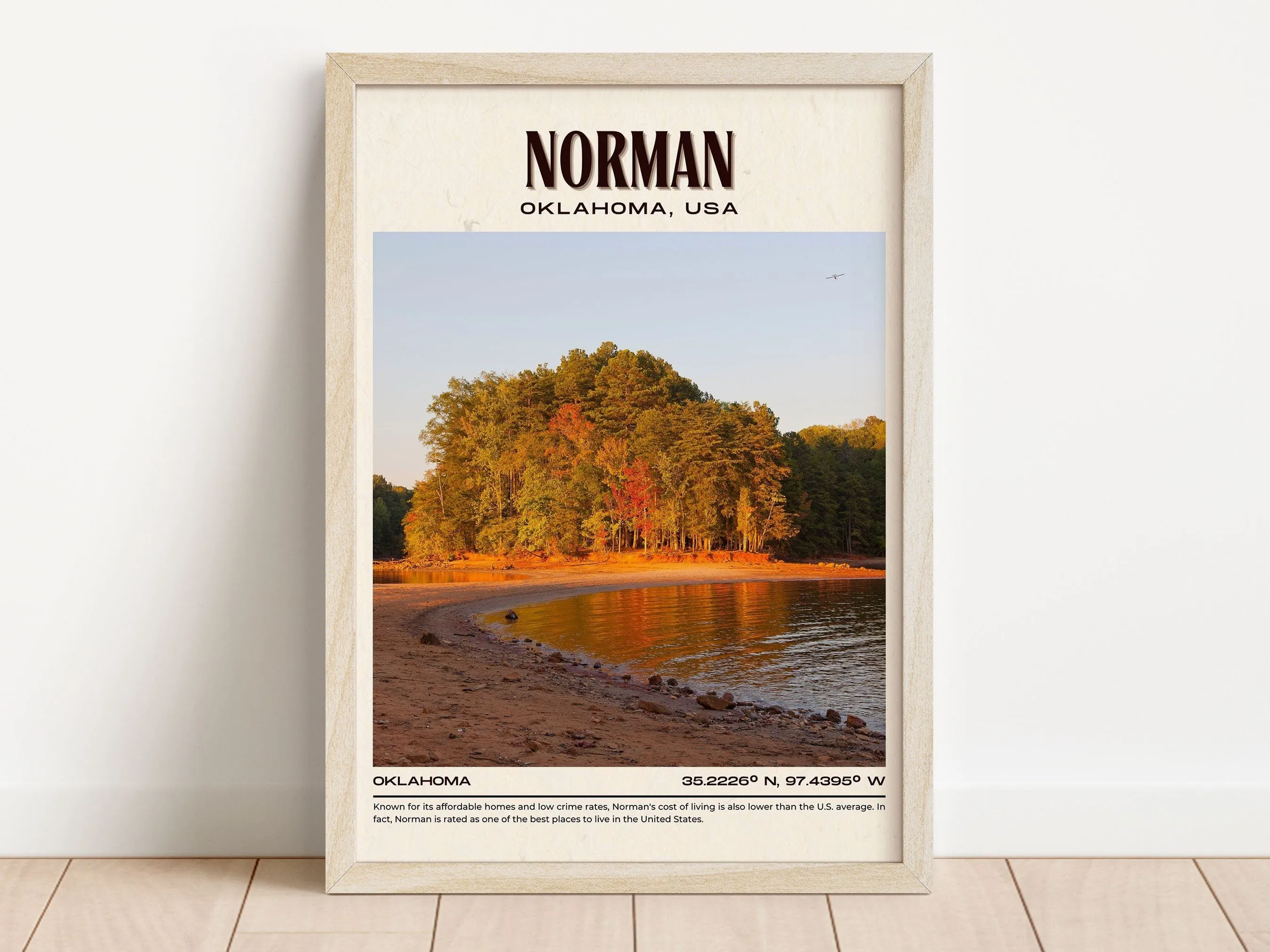 Norman Vintage Wall Art, Oklahoma, USA