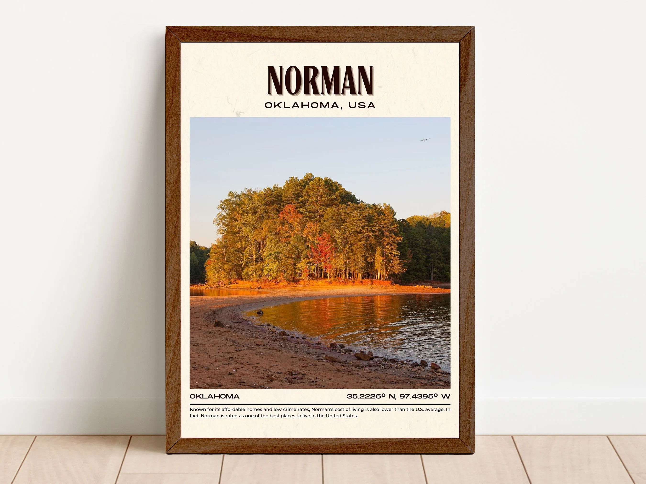 Norman Vintage Wall Art, Oklahoma, USA
