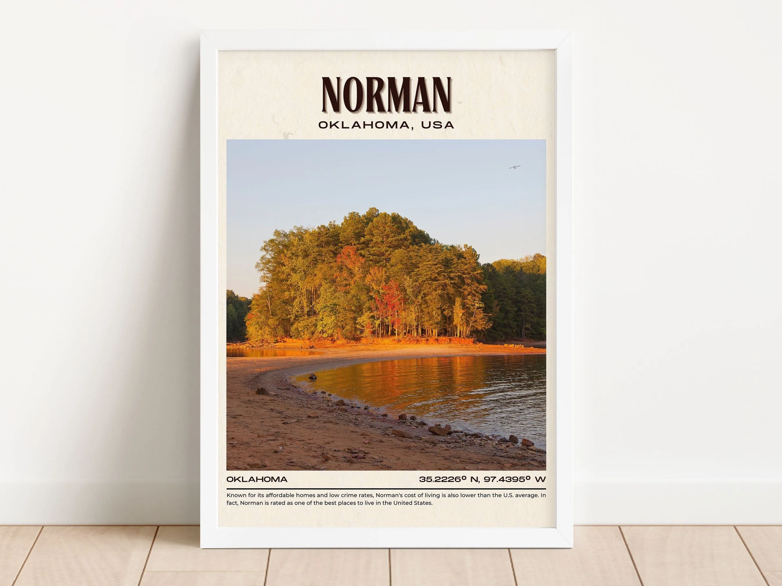 Norman Vintage Wall Art, Oklahoma, USA